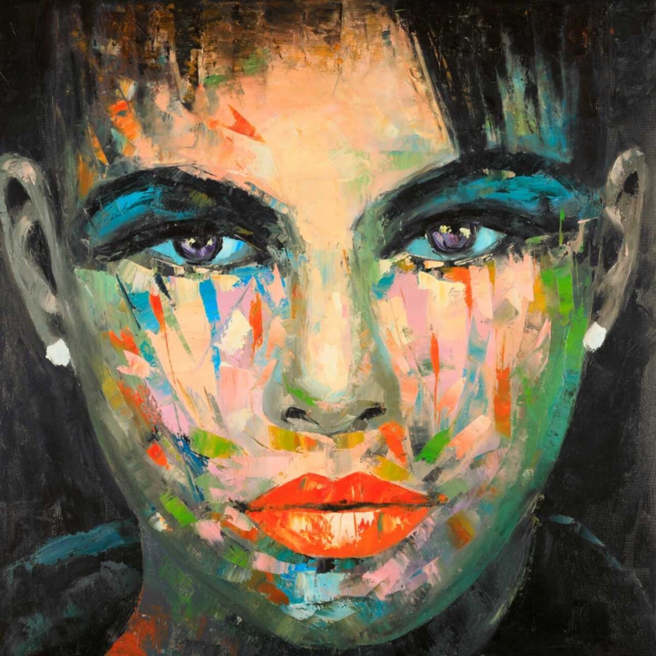 Abstract Portrait Poster Print by Atelier B Art Studio - Item # VARPDXBEGFIG40